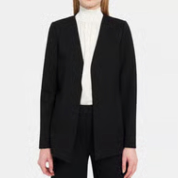 Theory Jackets & Blazers - Theory Women’s Stretch Knit Black Open Blazer Size 6